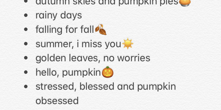 Fall Captions For Instagram