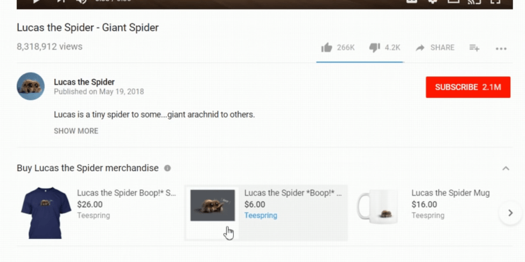 youtube可以买东西吗