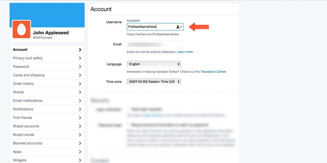 How Do I Change My Twitter @?