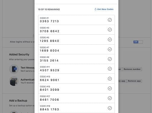 How Do I Get My Facebook Recovery Code?