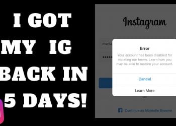 How Do I Get My Instagram Account Back?