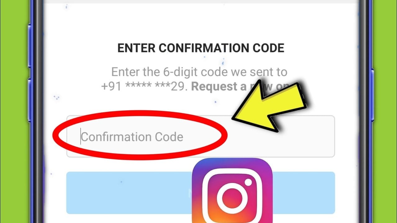 enter 6 digit code number instagram