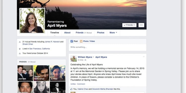 How Do You Let Facebook Know Someone Has Died?