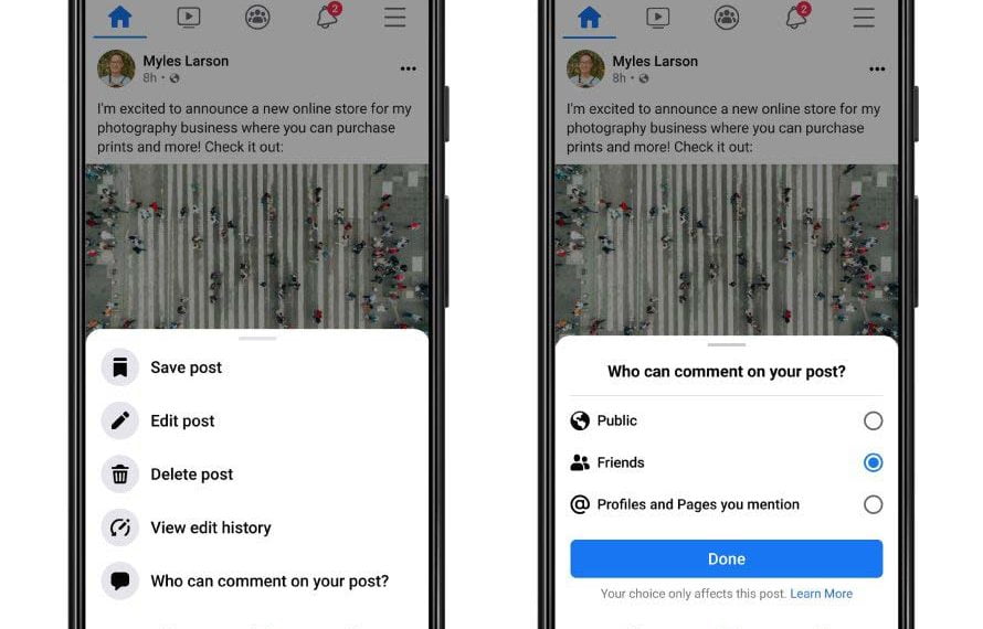 How Do You Turn Off Comments on a Facebook Post?