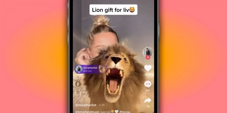 How Much Is The ‘Lion’ Gift On TikTok?