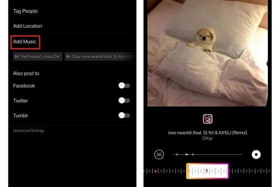 How to Add Music to Instagram Posts