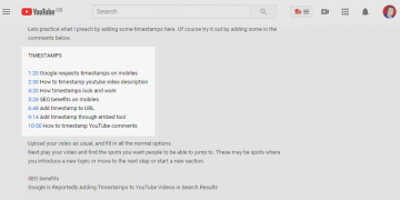How to Add Timestamp to YouTube Video