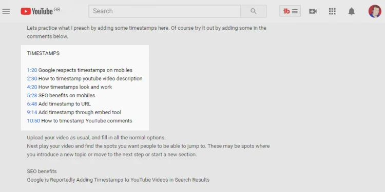 How to Add Timestamp to YouTube Video