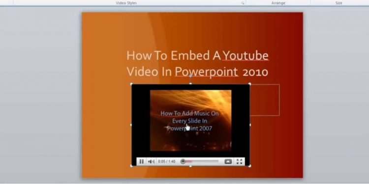 How to Add YouTube Video to Powerpoint