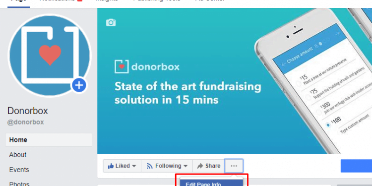 How to Add a Donate Button to Your Facebook Page