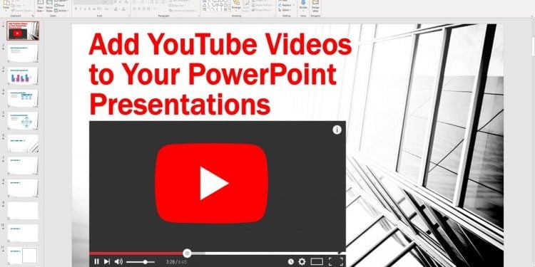 How to Add a Video From YouTube to Powerpoint