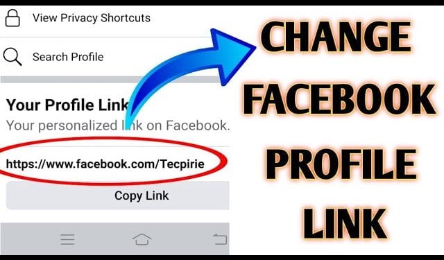 How to Change Facebook Profile Link