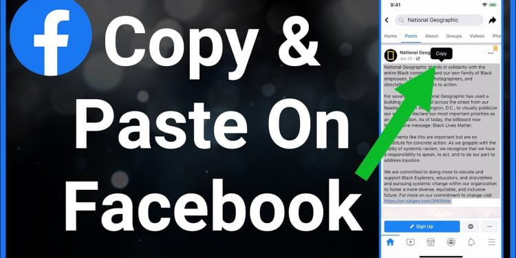 How to Copy and Paste on Facebook