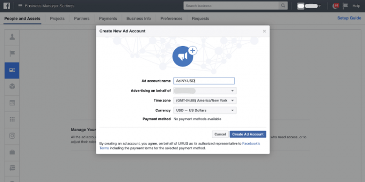 How to Create a Facebook Ad Account