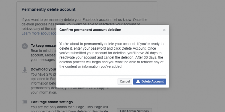 How to Deactivate Your Facebook Account in 30 Days