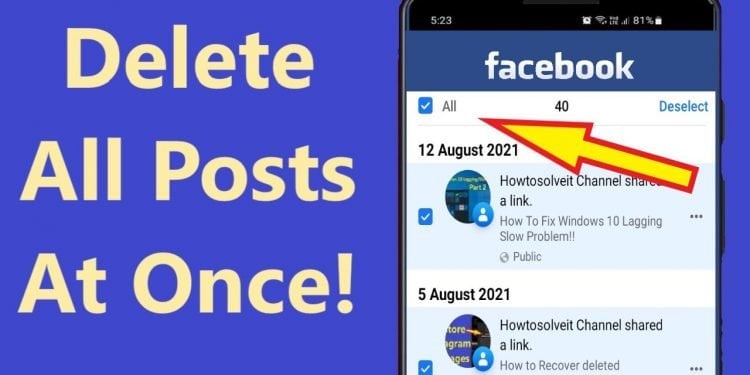 How to Delete a Post in Facebook