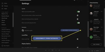 How to Disconnect Spotify From Facebook