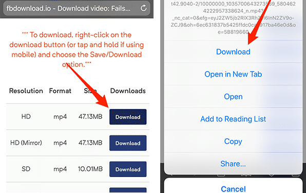 How to Download Facebook Videos on iPhone