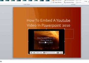 How to Embed a YouTube Video in Powerpoint