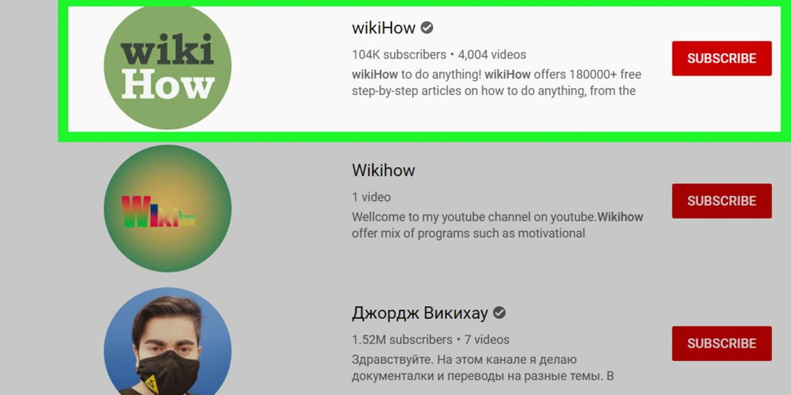 How to Find a YouTube Channel