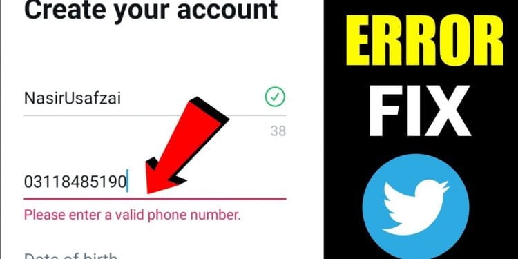 How to Fix the “Please Enter a Valid Phone Number” Error on Twitter