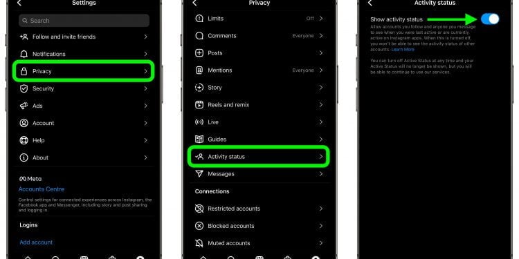 How to Hide Active Status on Instagram