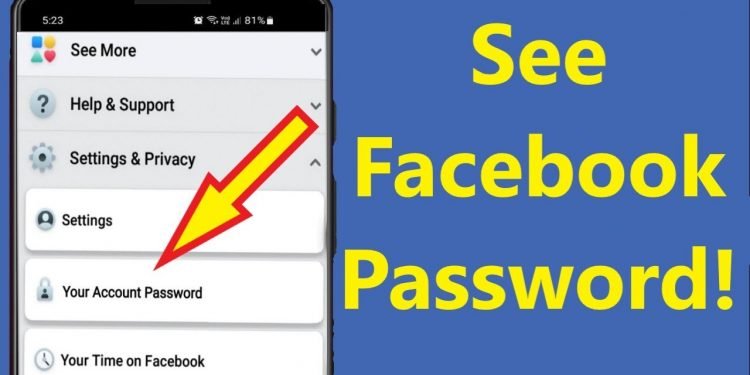 How to Know Facebook Password in Mobile