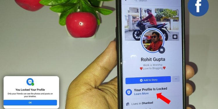 How to Lock Facebook Profile in Mobile