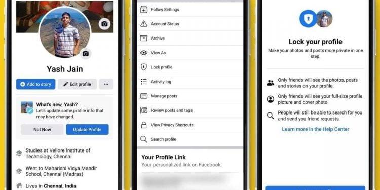 How to Lock Facebook Profile on Android and iPhone