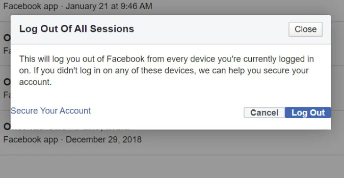 How to Log Out Facebook From All of Your Devices