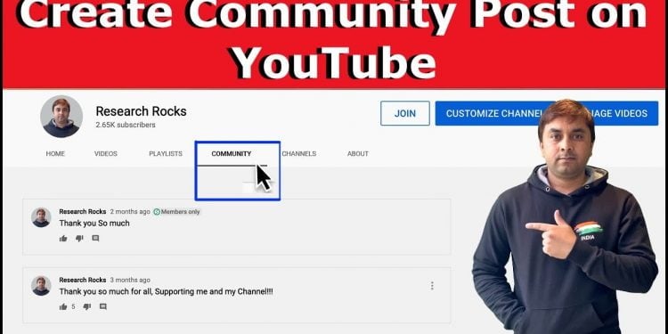 How to Make a Community Post on YouTube With a Video