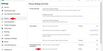 How to Private Friends List on Facebook