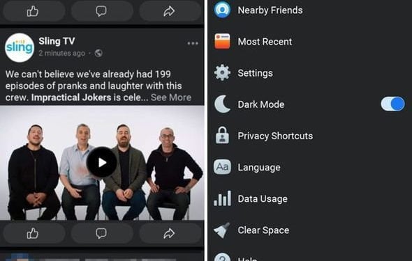 How to Put Facebook in Dark Mode