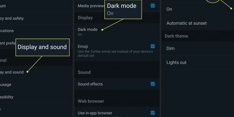 How to Put Twitter on Night Mode