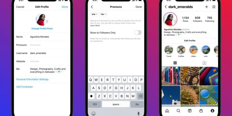 How to Put Your Gender Pronouns in Your Instagram Bio