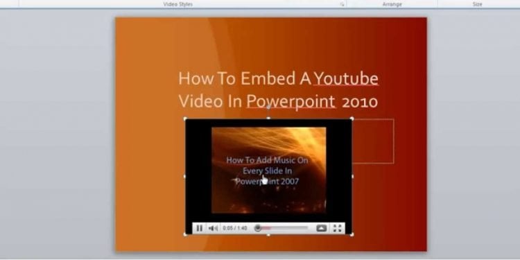 How to Put a Video in PowerPoint From YouTube