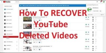 How to Recover Deleted Videos From YouTube
