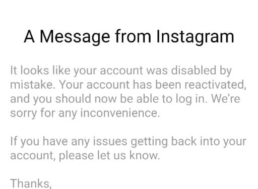 How to Recover Disabled Instagram Accounts