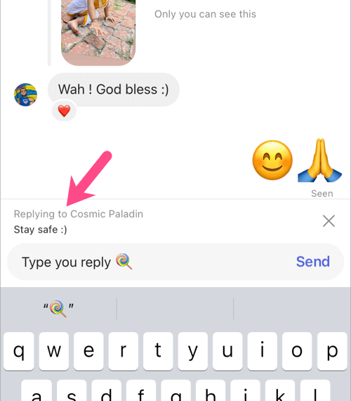 How to Reply to Specific Message in Instagram