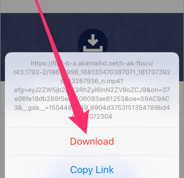 How to Save Facebook Videos to iPhone