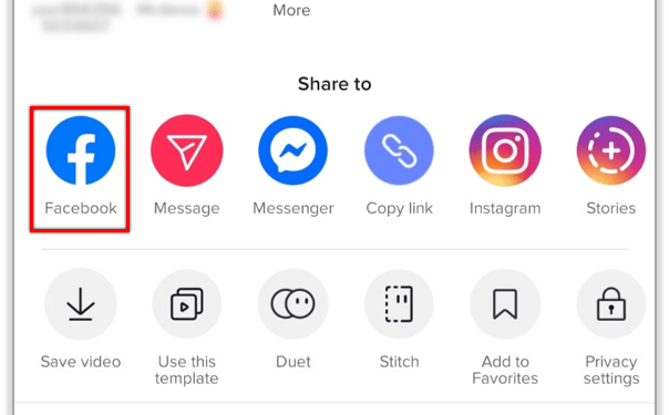 How to Share TikTo Facebook Story