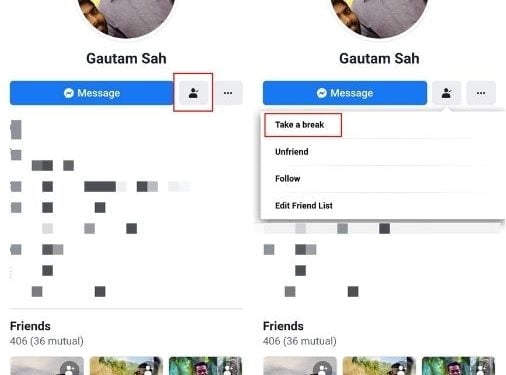 How to Take a Break From Someone on Facebook