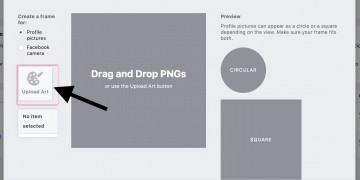 How to Upload Frame in Facebook