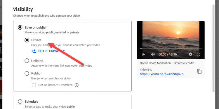 How to Upload a Private Video to YouTube