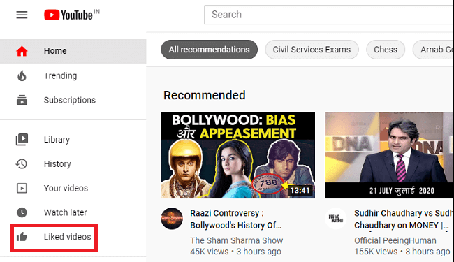 How to View Liked Videos on YouTube