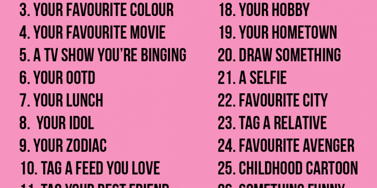 Instagram Challenges