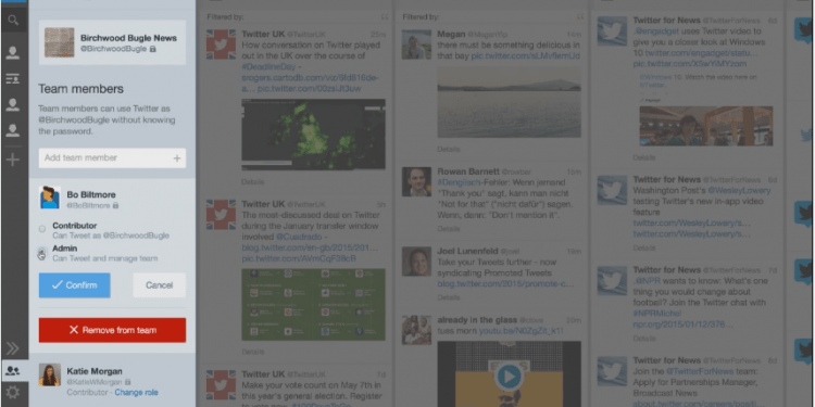 Multiple Users on One Twitter Account