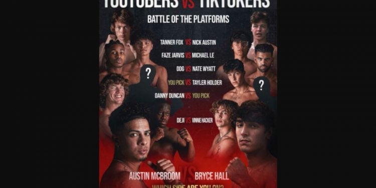 The TikTok Vs YouTube Boxing Match is Coming This Weekend