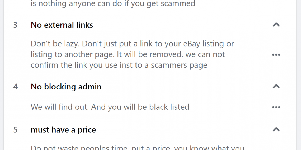 What Are Good Rules For a Facebook Group?