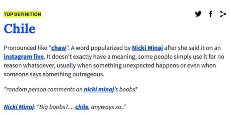 What Does Chile Mean on Twitter?